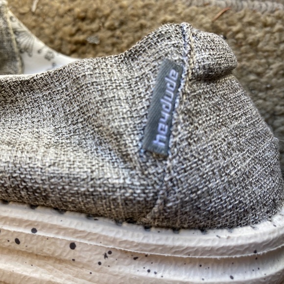 HEY DUDE Wendy Linen (Iron) Grey Womens Shoes- Size 10 - Picture 6 of 10